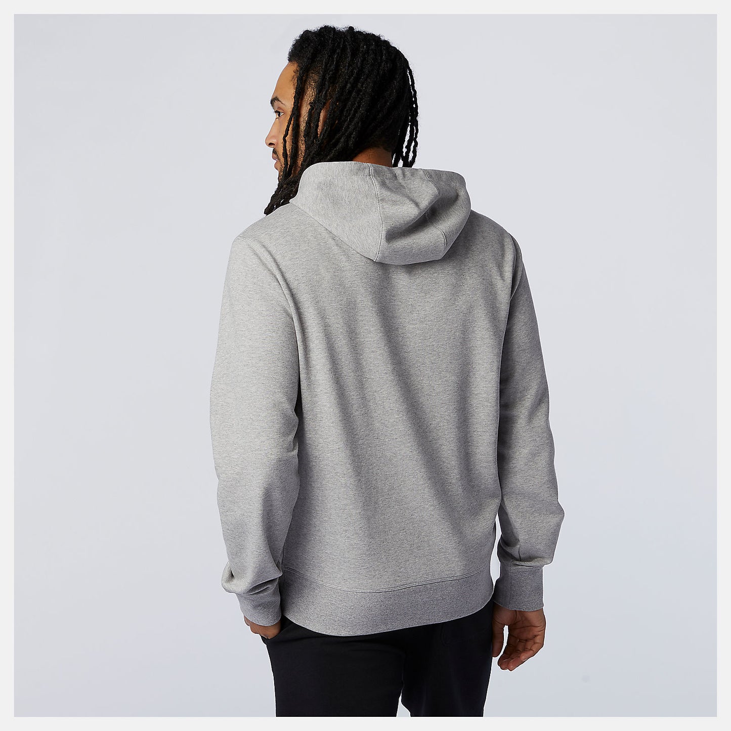 Athletic Grey NB Essentials Stacked Logo Po Hoodie | New Balance Clothing