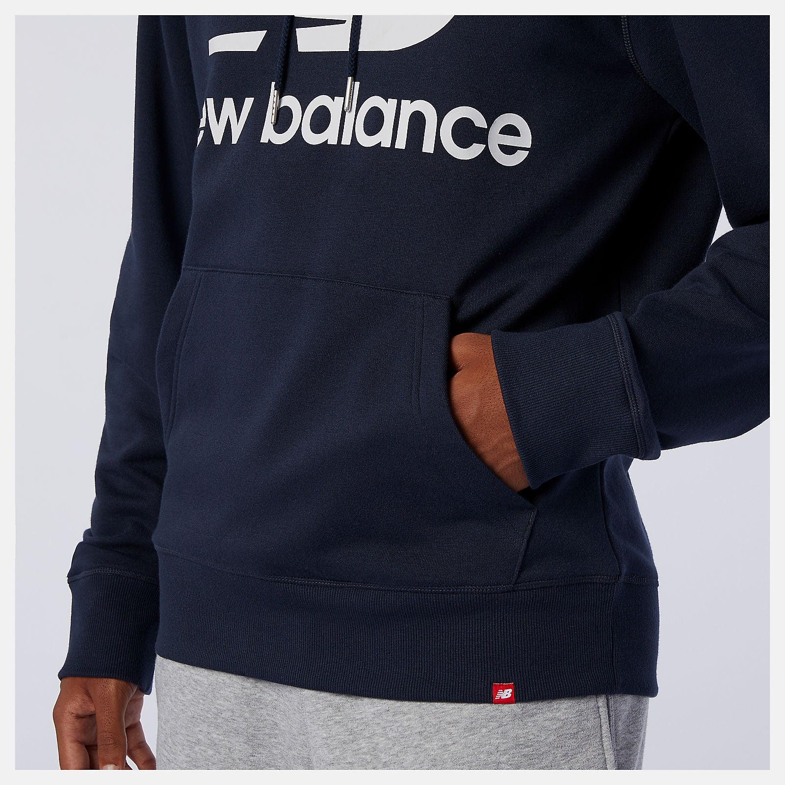 Eclipse NB Essentials Stacked Logo Po Hoodie | New Balance Clothing