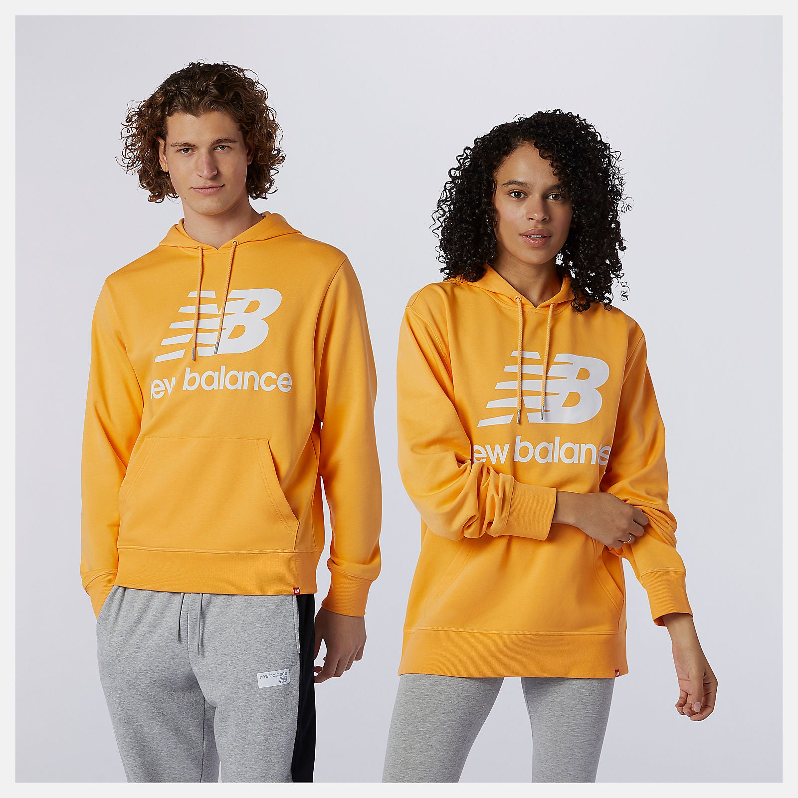 Habanero NB Essentials Stacked Logo Po Hoodie | New Balance Clothing