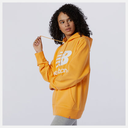 Habanero NB Essentials Stacked Logo Po Hoodie | New Balance Clothing