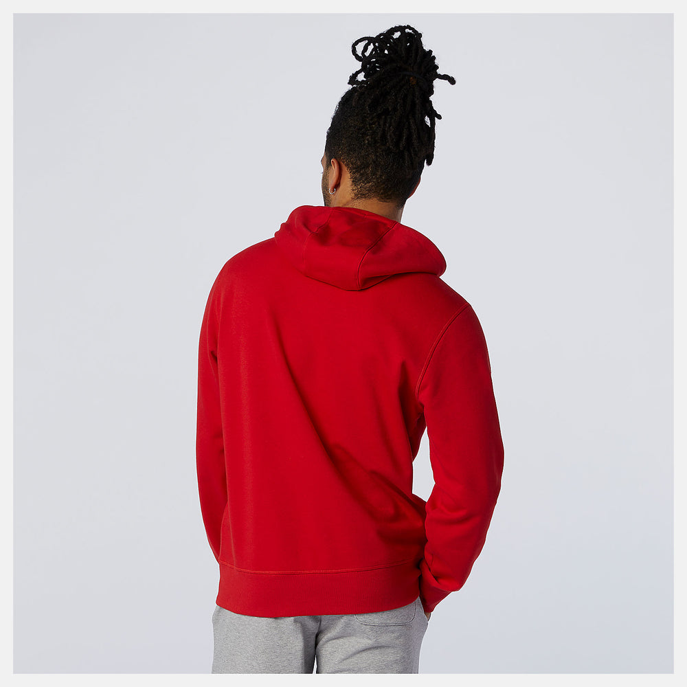Team Red Inline NB Essentials Stacked Logo Po Hoodie | New Balance Clothing
