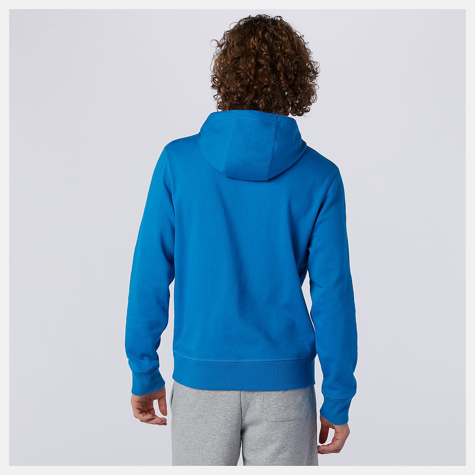 Wave Blue NB Essentials Stacked Logo Po Hoodie | New Balance Clothing