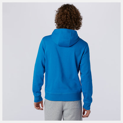 Wave Blue NB Essentials Stacked Logo Po Hoodie | New Balance Clothing