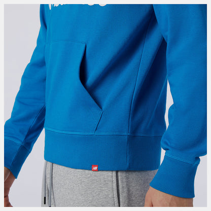 Wave Blue NB Essentials Stacked Logo Po Hoodie | New Balance Clothing