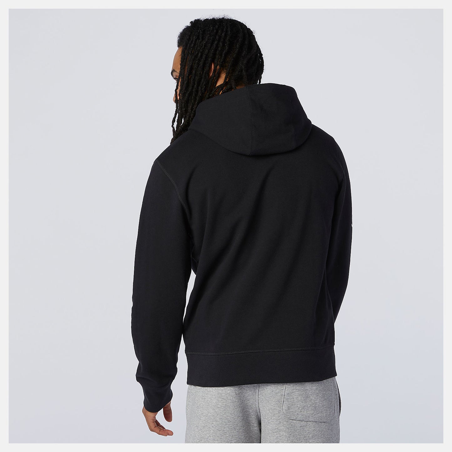Black NYC Marathon Essentials Stacked Logo Po Hoodie | New Balance Clothing