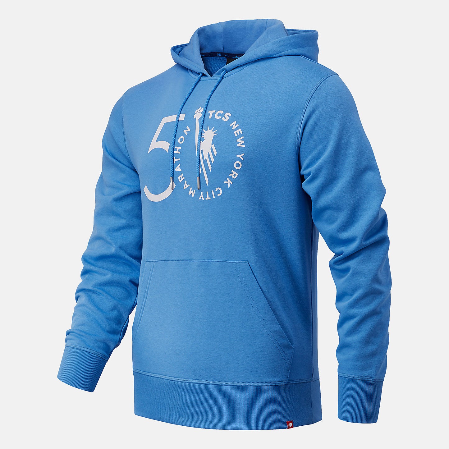 Faded Cobalt NYC Marathon Essentials Stacked Logo Po Hoodie | New Balance Clothing