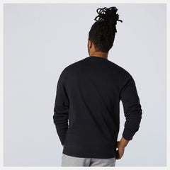 Black NB Essentials Stacked Logo Crew | New Balance Clothing