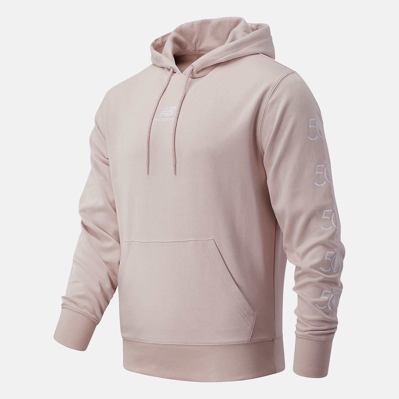 Saturn Pink NYC Marathon Essentials Stack Pack Hoodie | New Balance Clothing