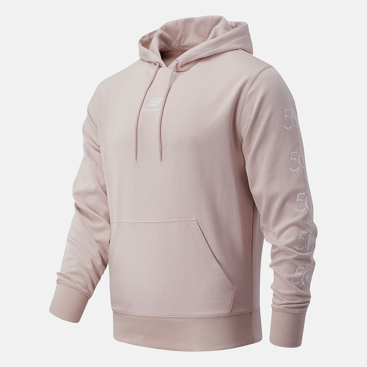 Saturn Pink NYC Marathon Essentials Stack Pack Hoodie | New Balance Clothing