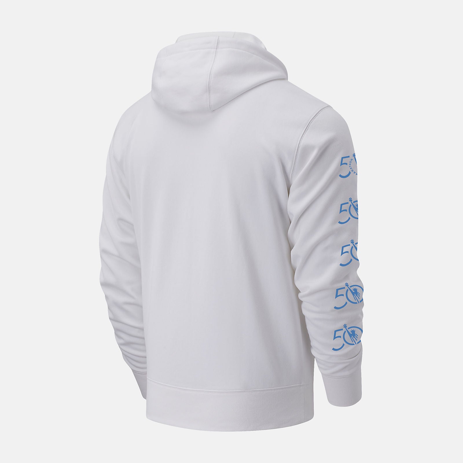 White NYC Marathon Essentials Stack Pack Hoodie | New Balance Clothing