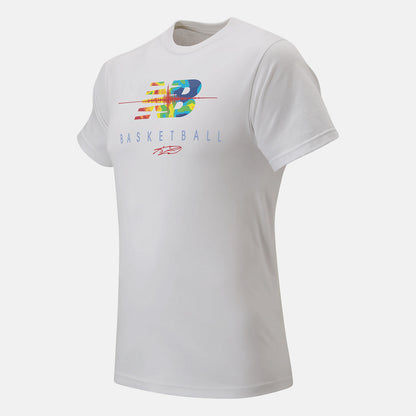 White NB Seismic Moment Tee | New Balance Clothing