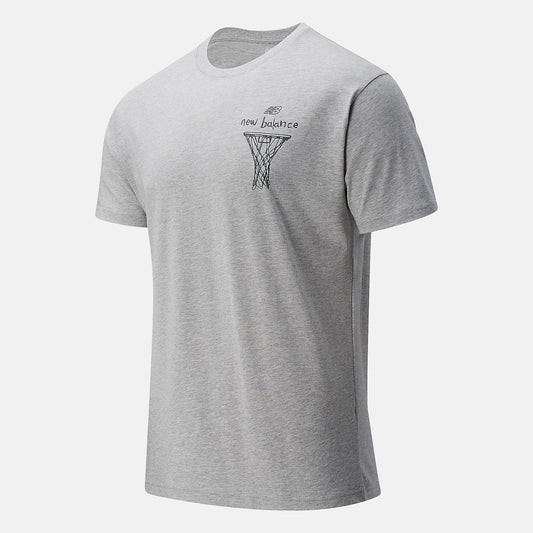 Athletic Grey NB Swish Tee | New Balance Clothing