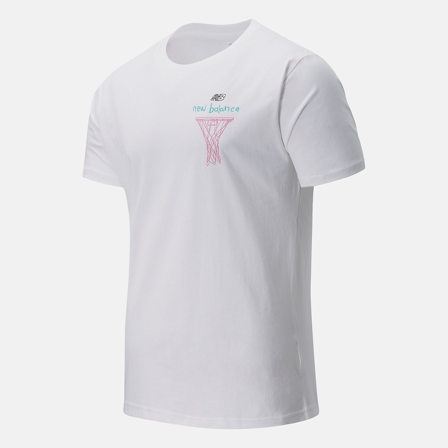 White Multi NB Swish Tee | New Balance Clothing