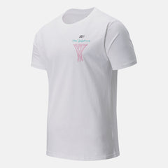 White Multi NB Swish Tee | New Balance Clothing