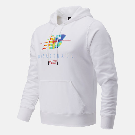White NB Seismic Hoodie | New Balance Clothing