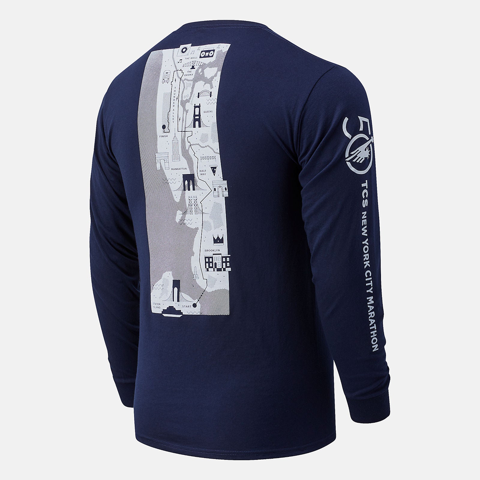 Pigment NYC Marathon Map Long Sleeve | New Balance Clothing