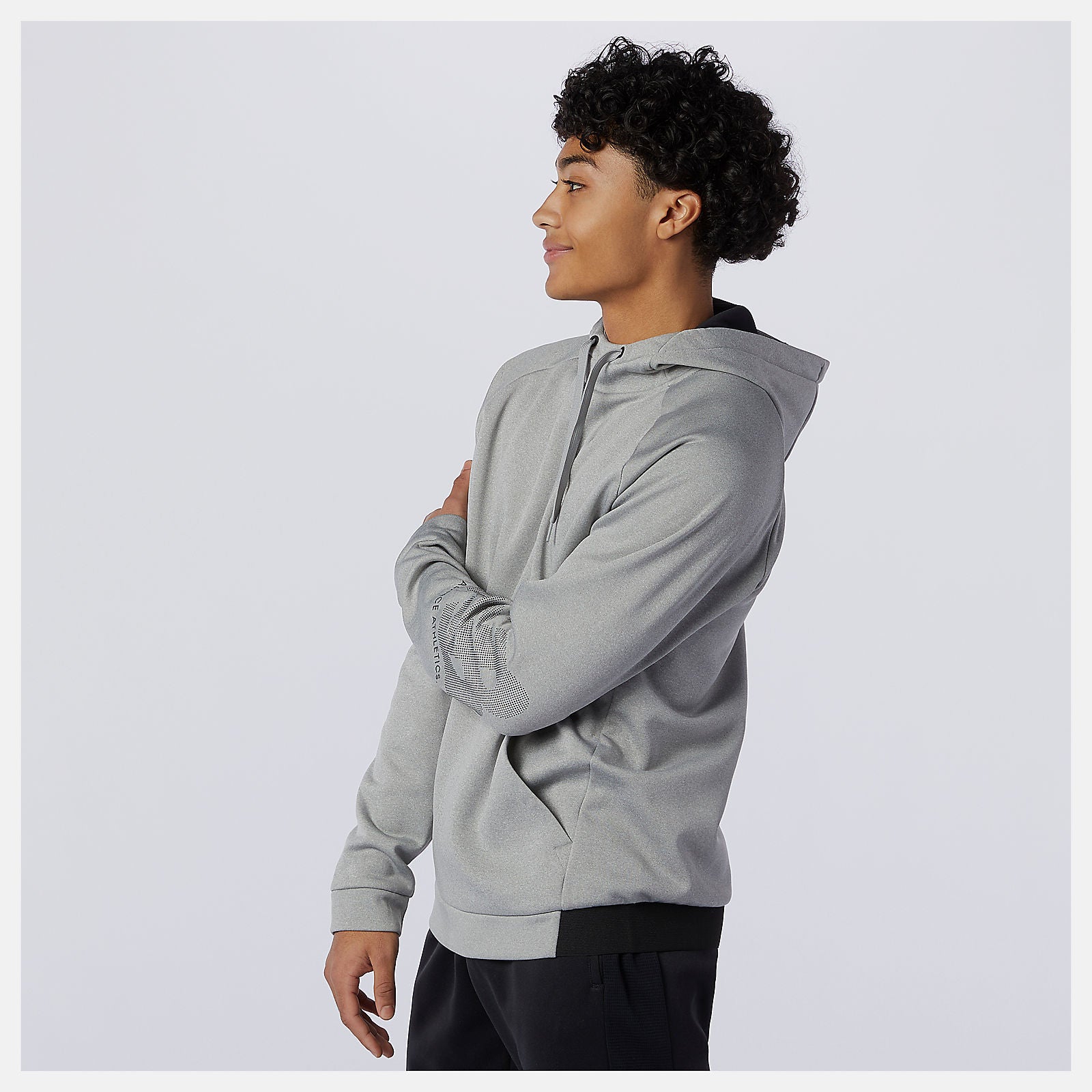Athletic Grey Tenacity Fleece Pullover | New Balance Clothing