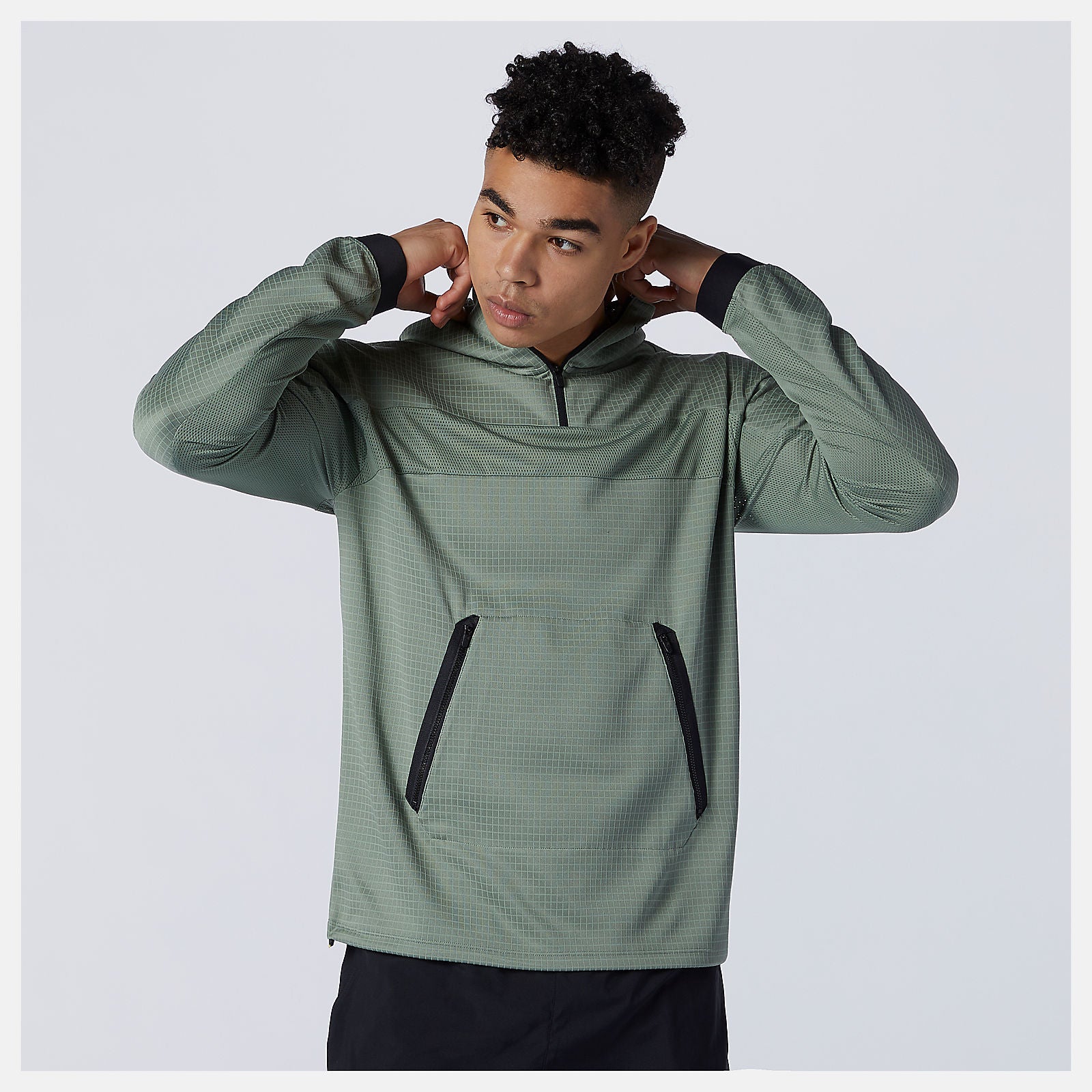 Celadon R.W.T. Tech Quarter Zip | New Balance Clothing