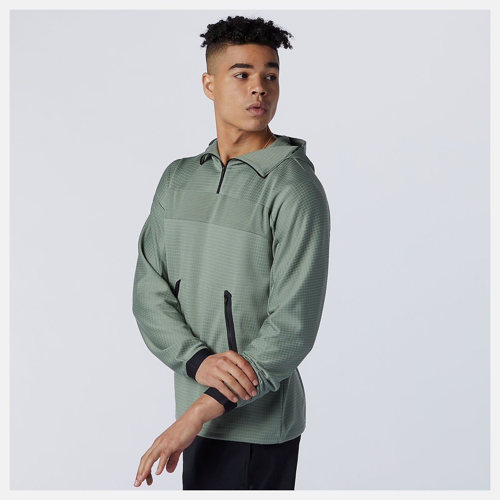 Celadon R.W.T. Tech Quarter Zip | New Balance Clothing