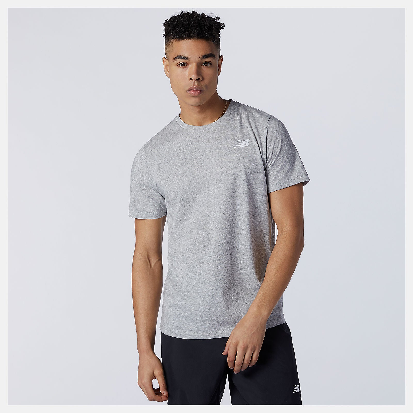 Athletic Grey Heathertech Tee | New Balance Clothing