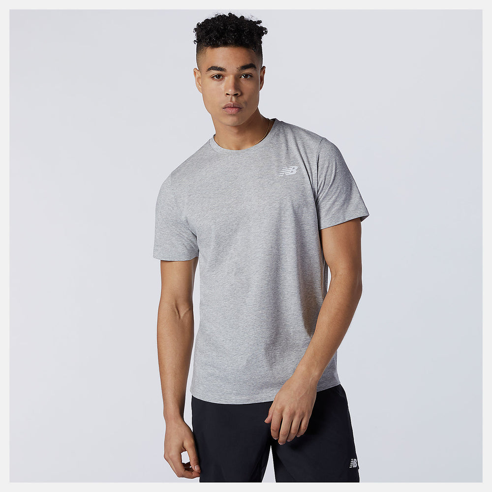 Athletic Grey Heathertech Tee | New Balance Clothing