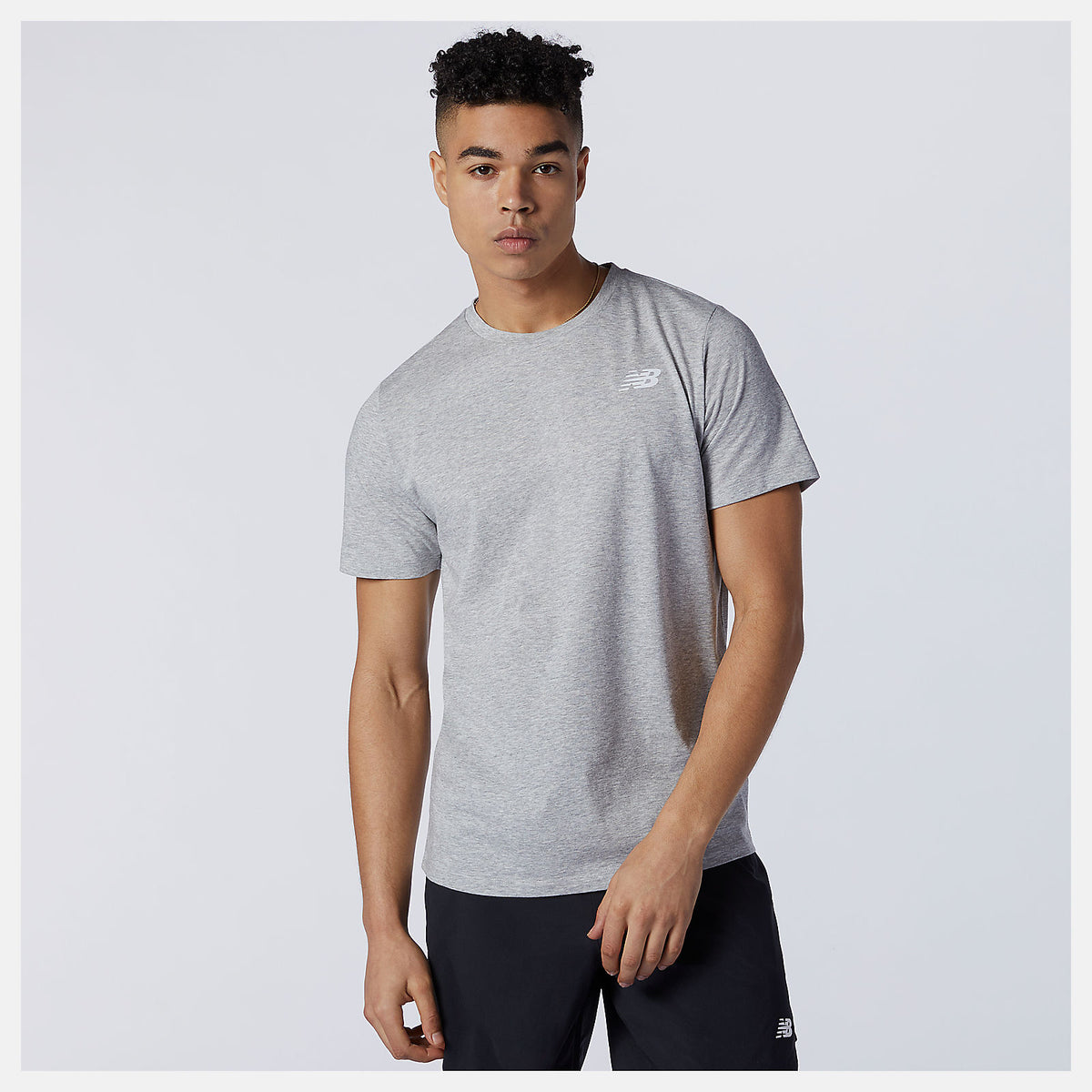 Athletic Grey Heathertech Tee | New Balance Clothing