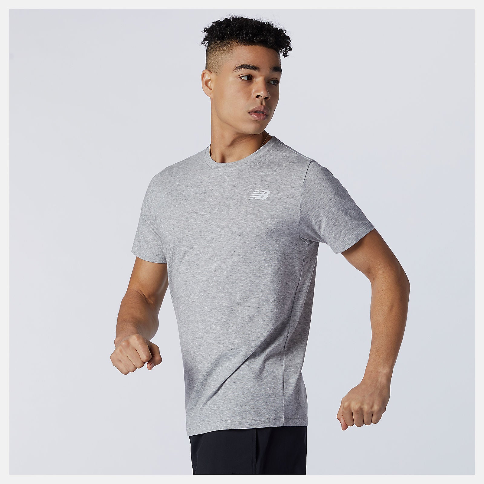 Athletic Grey Heathertech Tee | New Balance Clothing