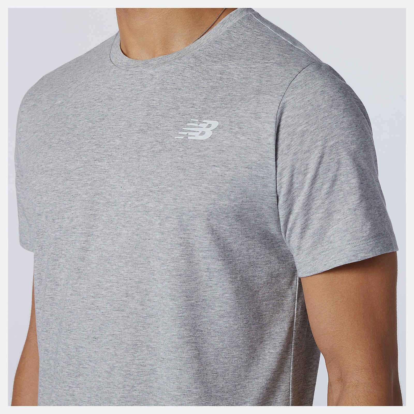 Athletic Grey Heathertech Tee | New Balance Clothing