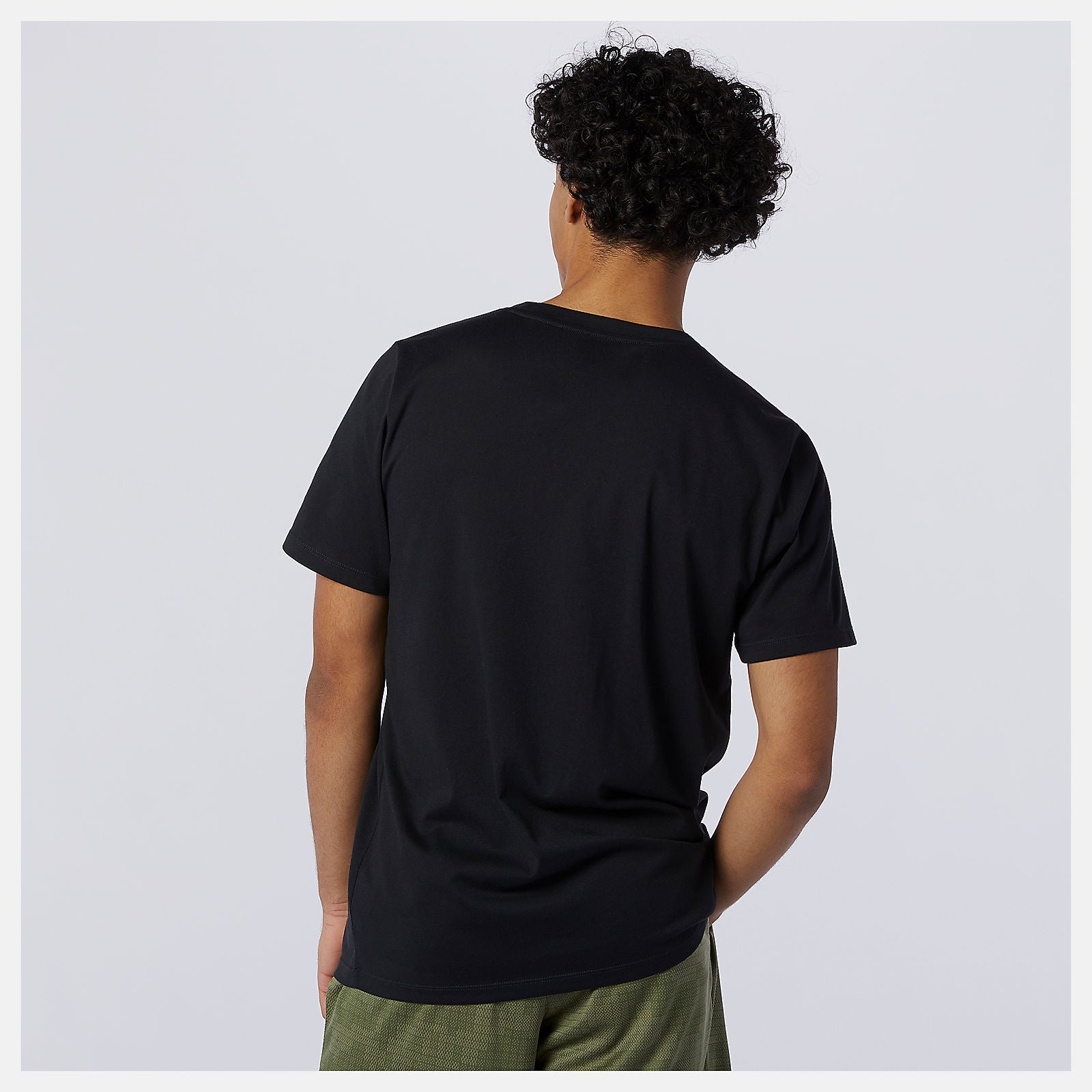 Black Heathertech Tee | New Balance Clothing