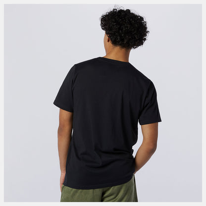 Black Heathertech Tee | New Balance Clothing