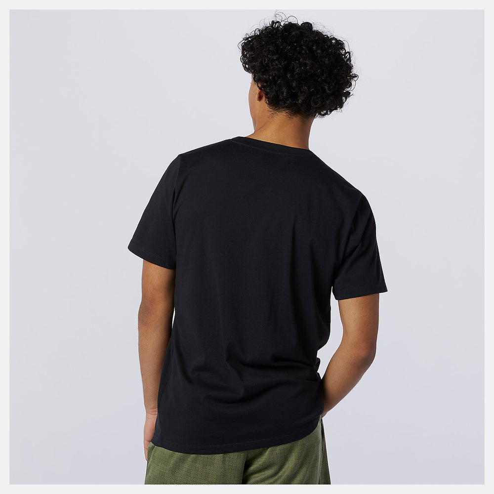 Black Heathertech Tee | New Balance Clothing