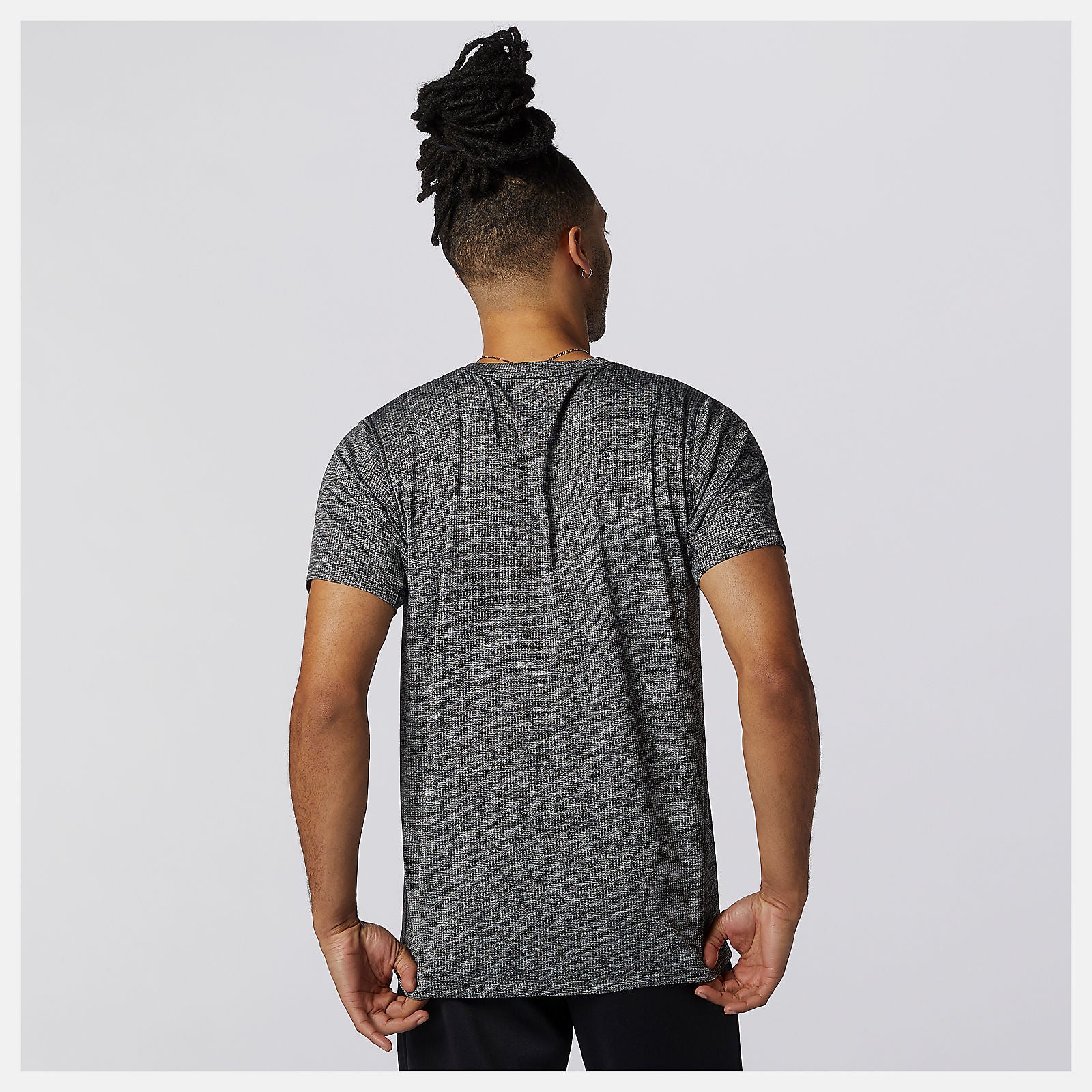 Black Heather Tenacity Tee | New Balance Clothing