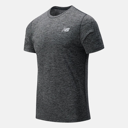 Black Heather Tenacity Tee | New Balance Clothing