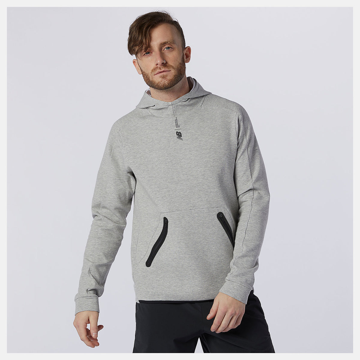 Athletic Grey Fortitech Fleece Pullover | New Balance Clothing