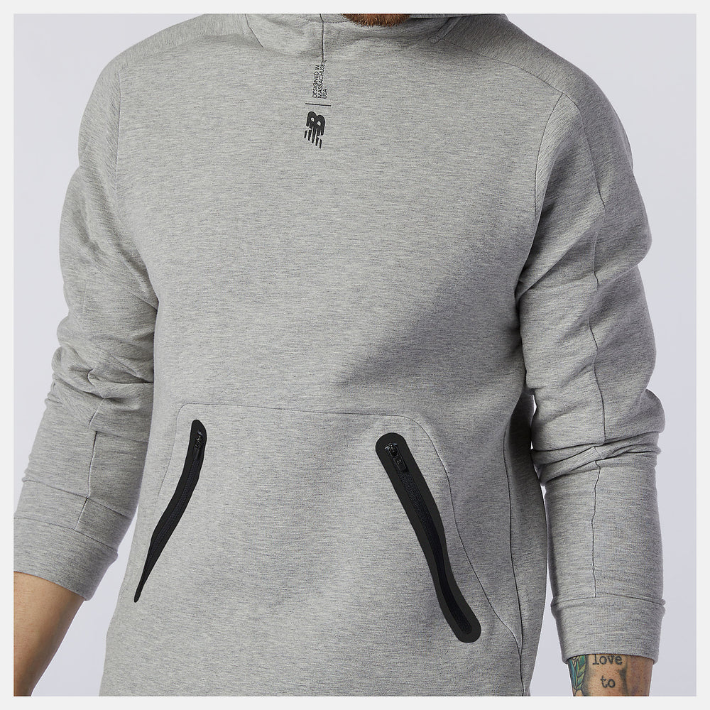 Athletic Grey Fortitech Fleece Pullover | New Balance Clothing