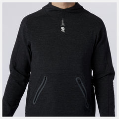 Black Heather Fortitech Fleece Pullover | New Balance Clothing