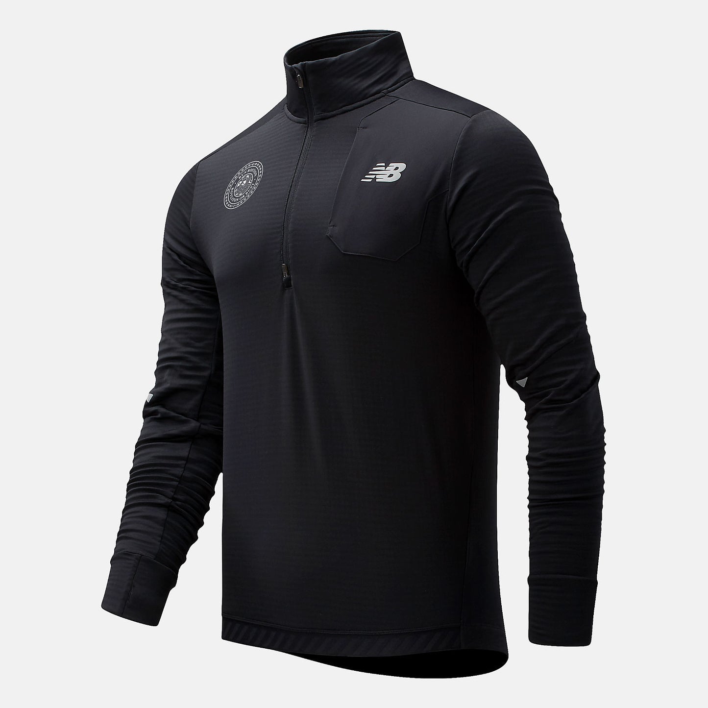 Black Boston NB Heat Grid Half Zip | New Balance Clothing