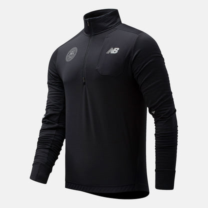 Black Boston NB Heat Grid Half Zip | New Balance Clothing