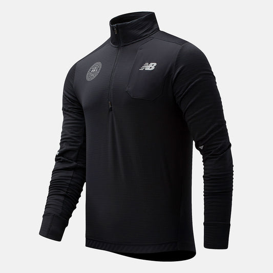 Black Boston NB Heat Grid Half Zip | New Balance Clothing