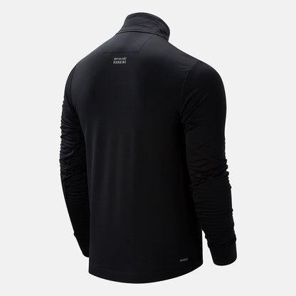 Black Boston NB Heat Grid Half Zip | New Balance Clothing