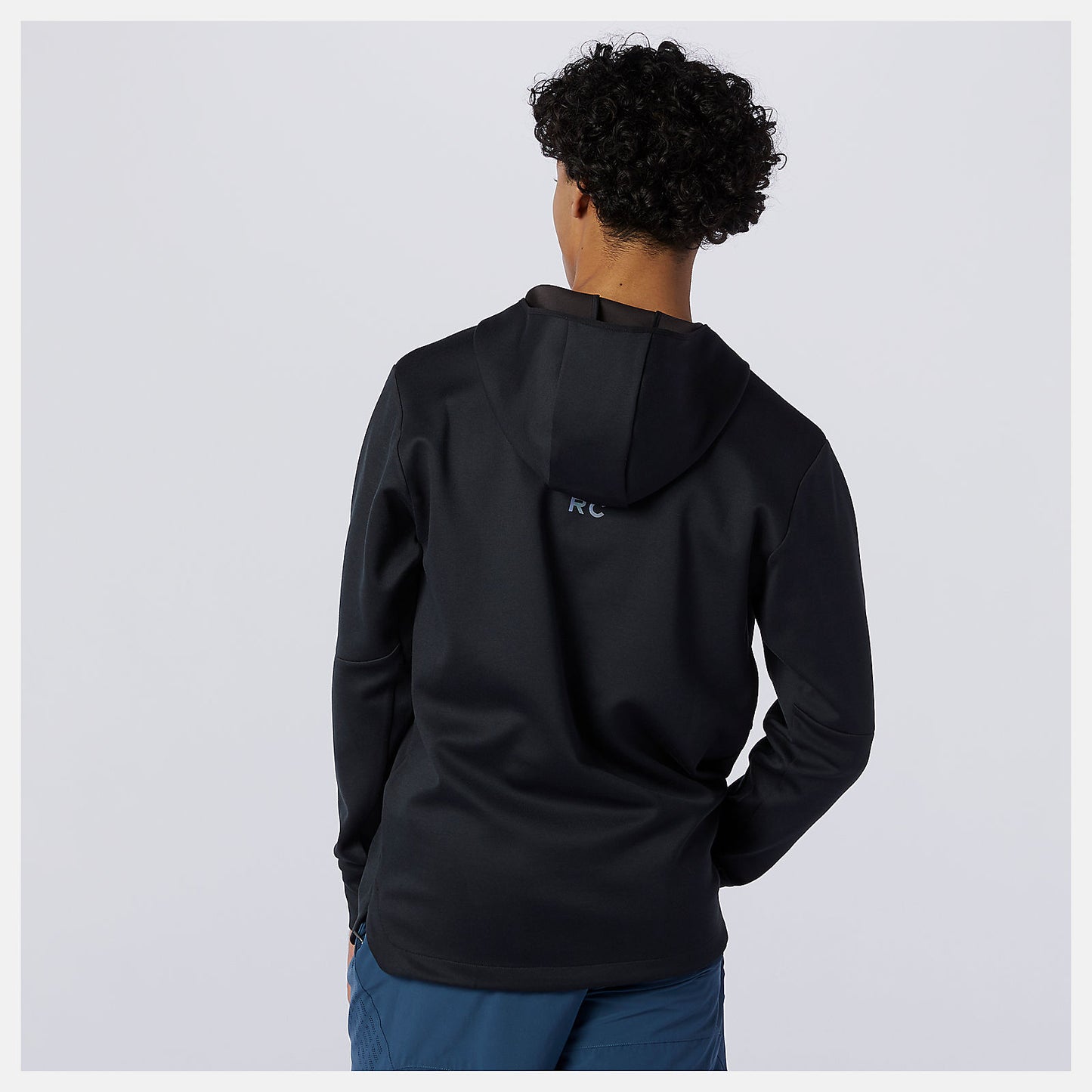 Black Heather Q Speed Fuel Hoodie | New Balance Clothing