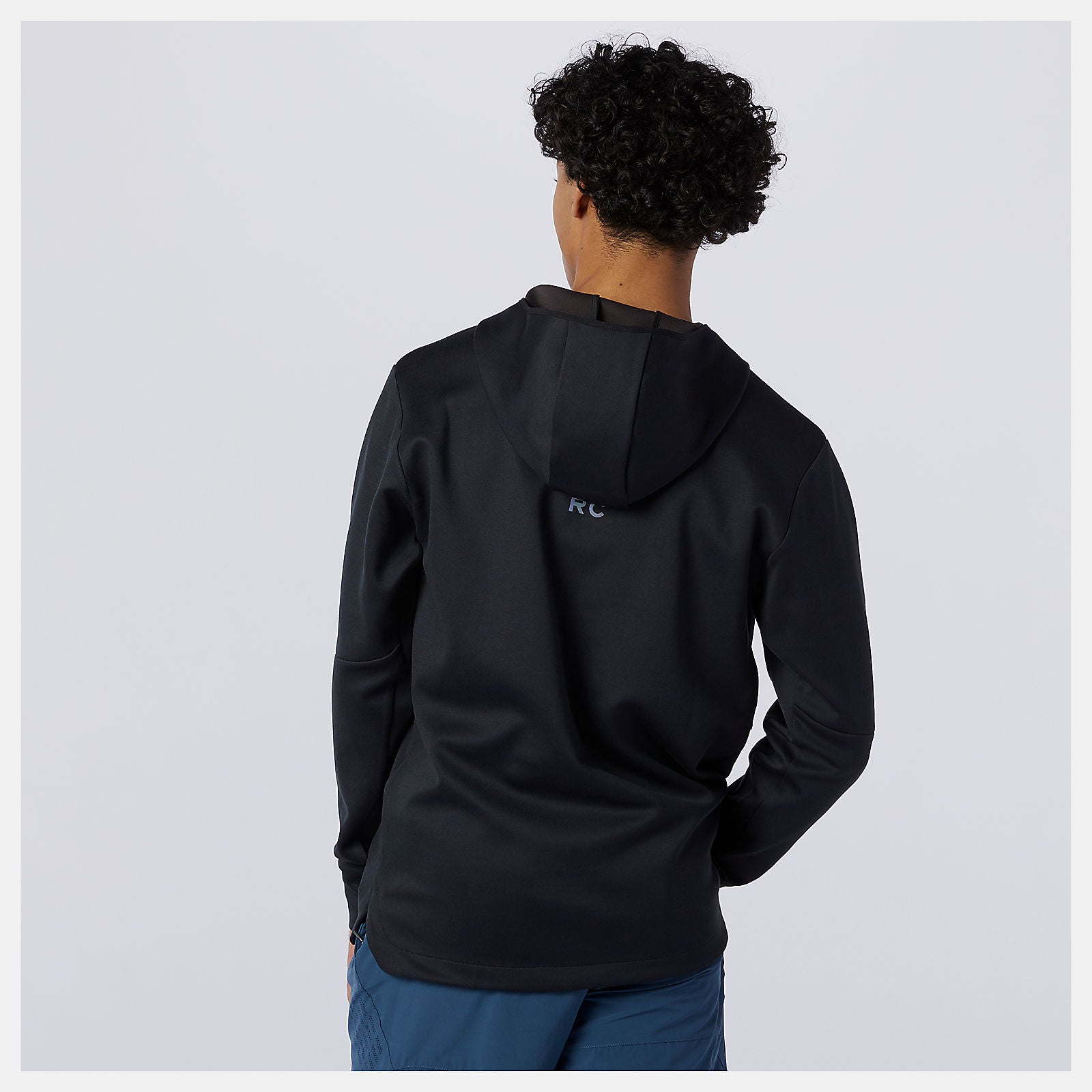 Black Heather Q Speed Fuel Hoodie | New Balance Clothing