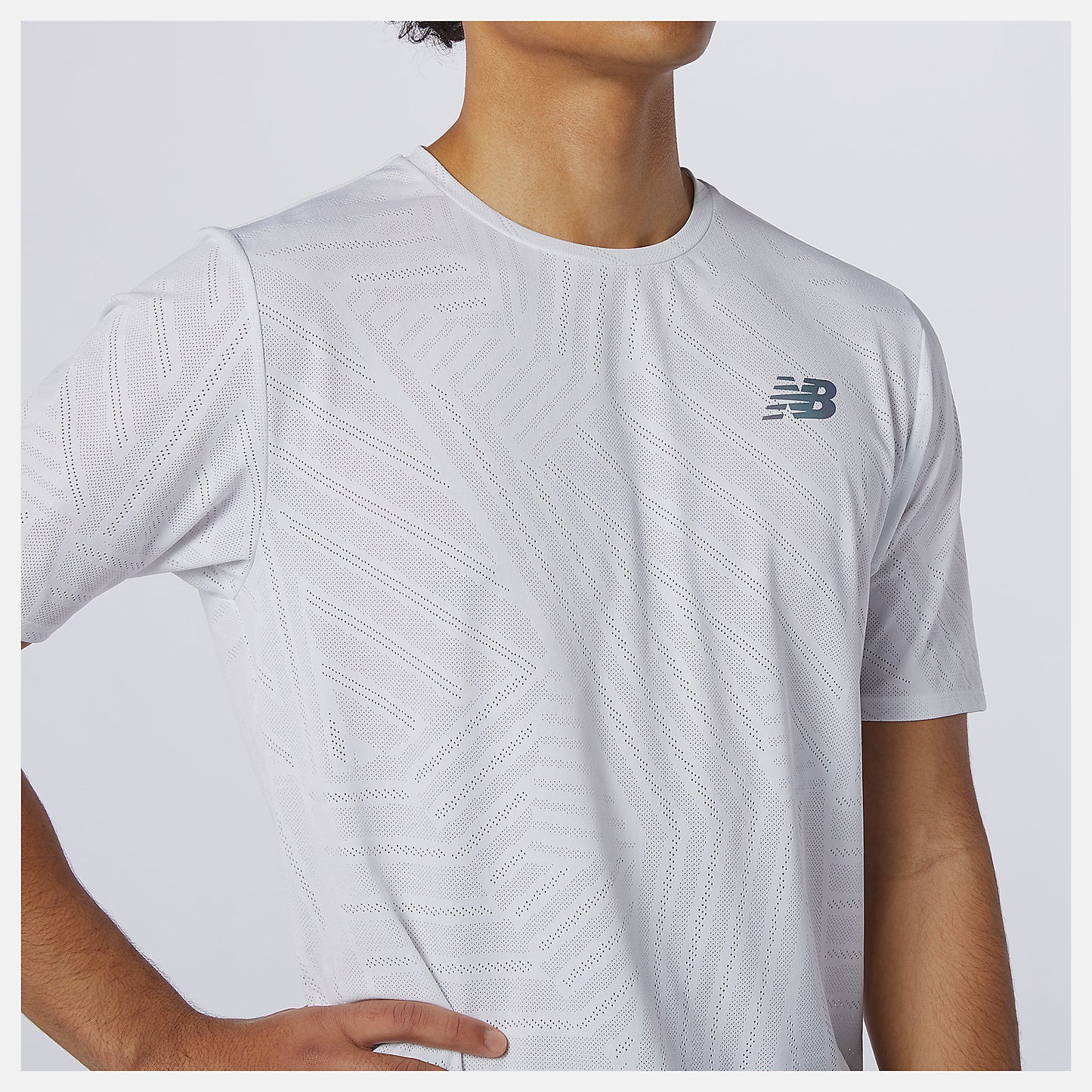 White Q Speed Fuel Short Sleeve | New Balance Clothing