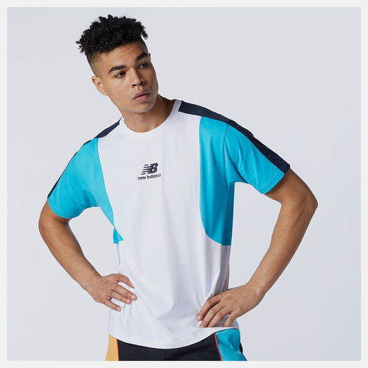 Virtual Sky NB Athletics Color Block Tee | New Balance Clothing