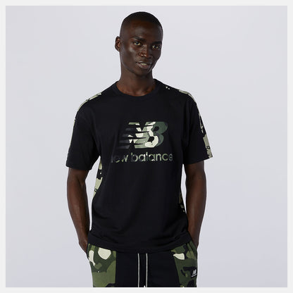 Black Multi NB Essential Camo Tee | New Balance Clothing