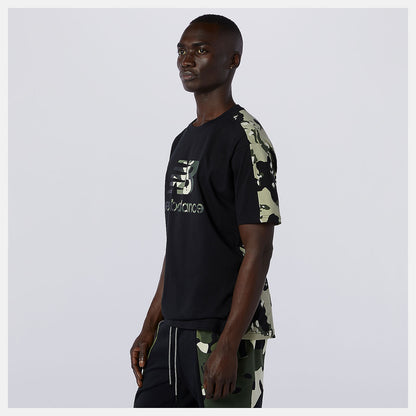Black Multi NB Essential Camo Tee | New Balance Clothing