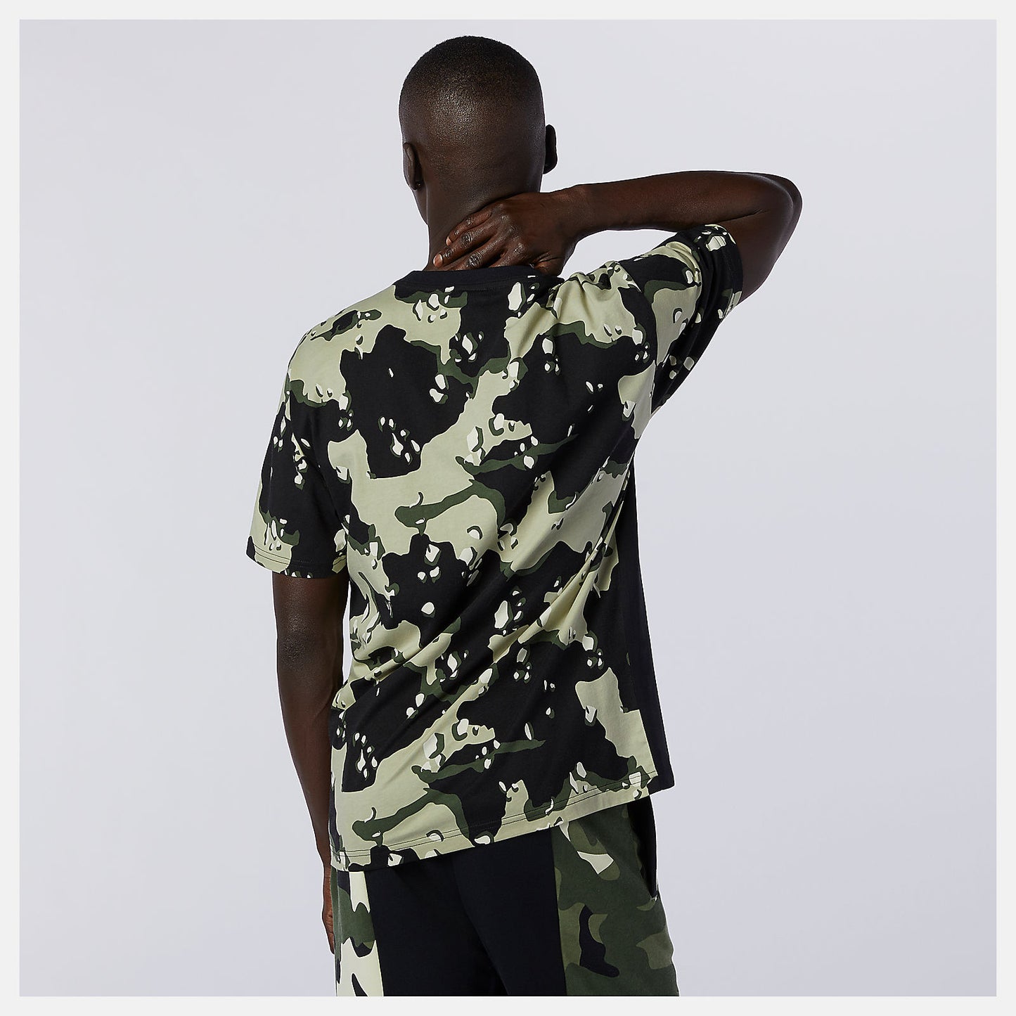 Black Multi NB Essential Camo Tee | New Balance Clothing