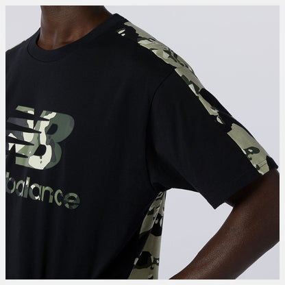 Black Multi NB Essential Camo Tee | New Balance Clothing