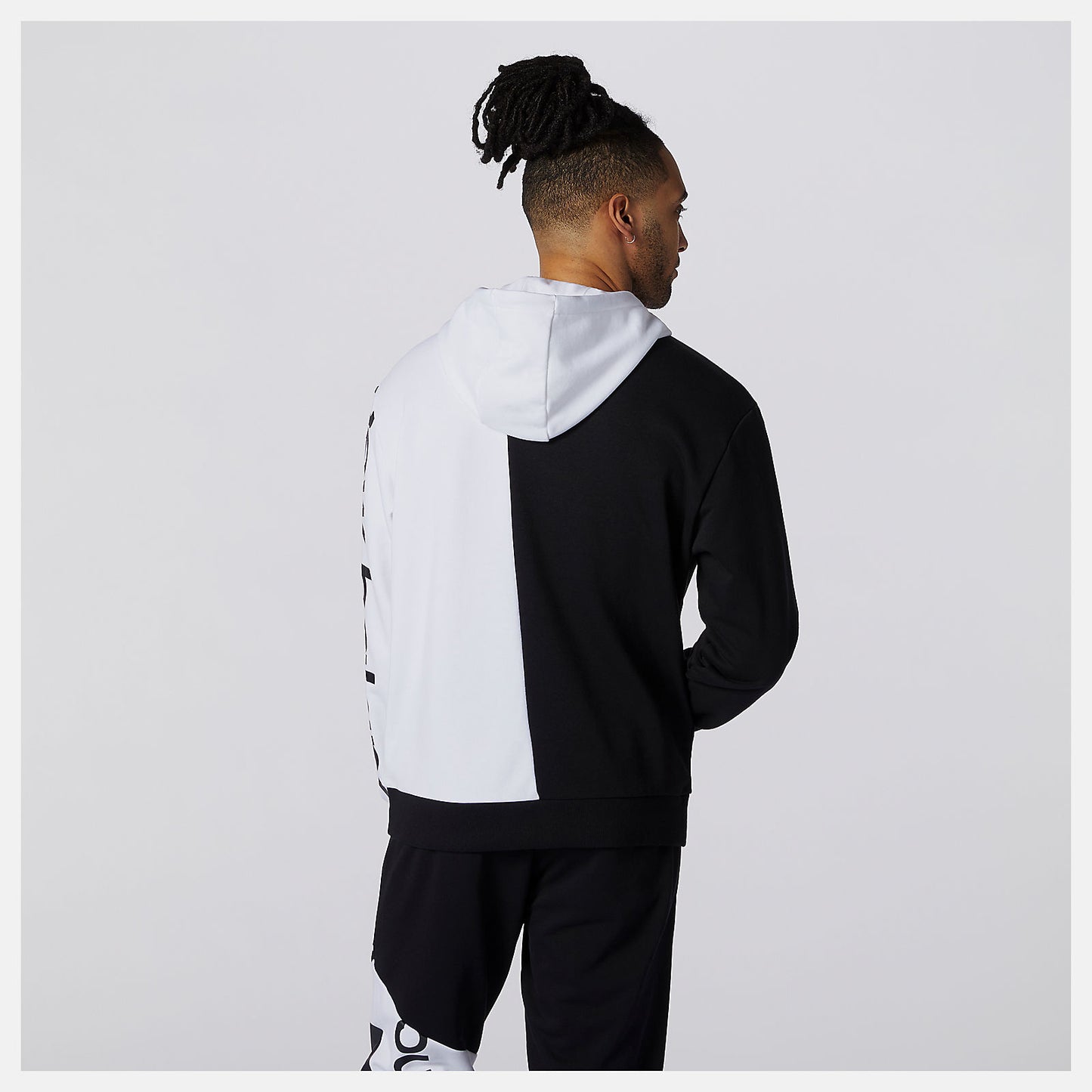 Black Multi NB Athletics Splice Hoody | New Balance Clothing