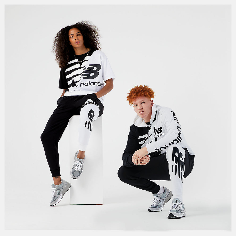 Black Multi NB Athletics Splice Hoody | New Balance Clothing